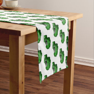 Chemin De Table Court Voiture de sport verte avec illustration airfos
