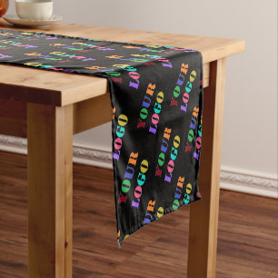 Chemin De Table Court Votre Logo Photo Table Runner Business Promotion