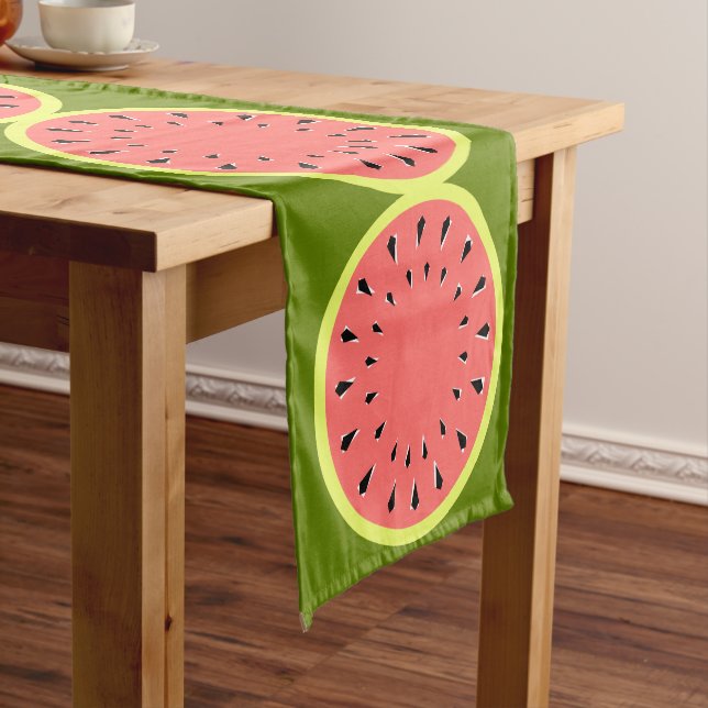 Chemin De Table Court Watermelon Pink table runner (In Situ)