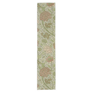 Chemin De Table Court William Morris Cray Fleur de Sauge Floral Botaniqu