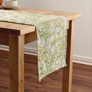 Chemin De Table Court William Morris Jardin Fleur de Lys Classique