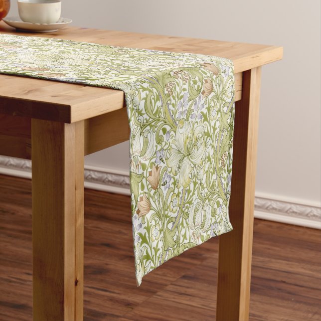 Chemin De Table Court William Morris Jardin Fleur de Lys Classique (In Situ)