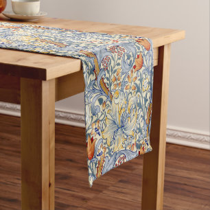 Chemin De Table Court William Morris Lys d'or botanique victorien