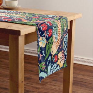 Chemin De Table Court William Morris Strawberry Thief Satin Ribbon Court