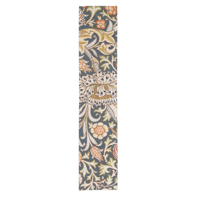 Chemin De Table Court William Morris Trent Garden Flower Motif classique (Devant)