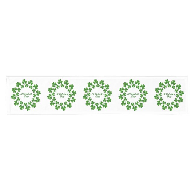 Chemin De Table Court Wreath de la Saint Patrick Thunder_Cove (Horizontal)