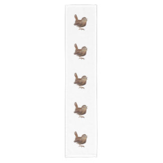 Chemin De Table Court Wren Bird chante bruyante et belle chanson