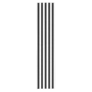 Chemin De Table Court Wride Stripes Motif noir + votre backgr.