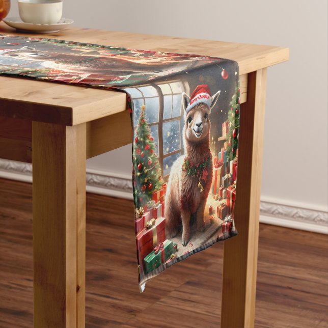 Chemin De Table Long "Alpaca les Présents : Un Conte de Noël" (In Situ)