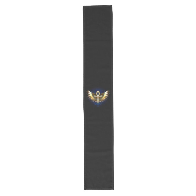 Chemin De Table Long Ankh or avec ailes (Devant)