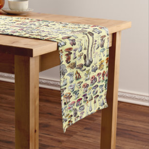 Chemin De Table Long Art botanique cottagecore vintage de champignons f