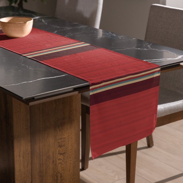 Chemin De Table Long Bande des nuances Brown (table runner)