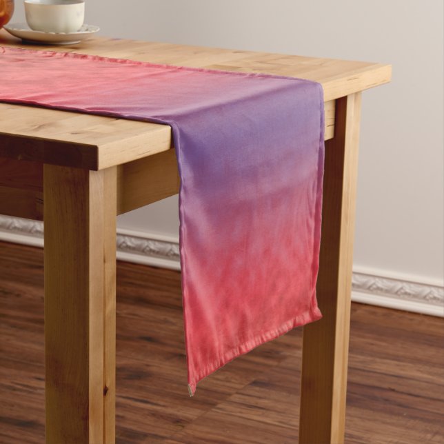 Chemin De Table Long Brume Écarlate au Crépuscule (In Situ)