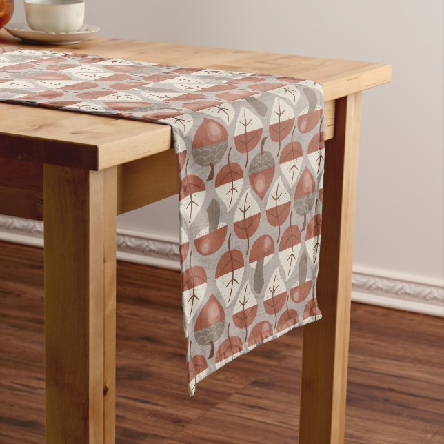 Chemin De Table Long Cabincore Autumnal Stripes (In Situ)