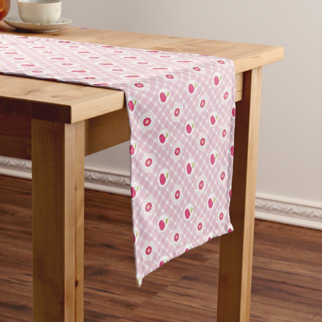 Chemin De Table Long Cherry Pique-nique Coureur de table (In Situ)