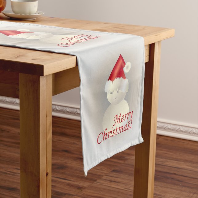 Chemin De Table Long Christmas Snowman (In Situ)