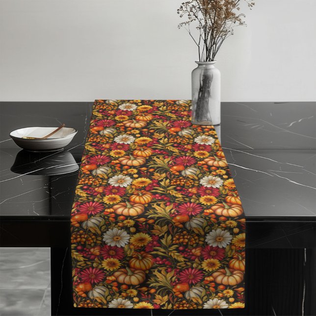 Chemin De Table Long Chute intemporelle Tableau Floral Coureur Tonton c (Timeless Fall Floral Table Runner Warm Earthy Tone)