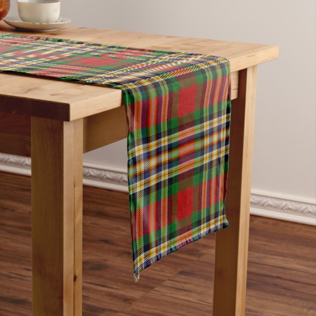 Chemin De Table Long Clan écossais MacGill Tartan Plaid (In Situ)
