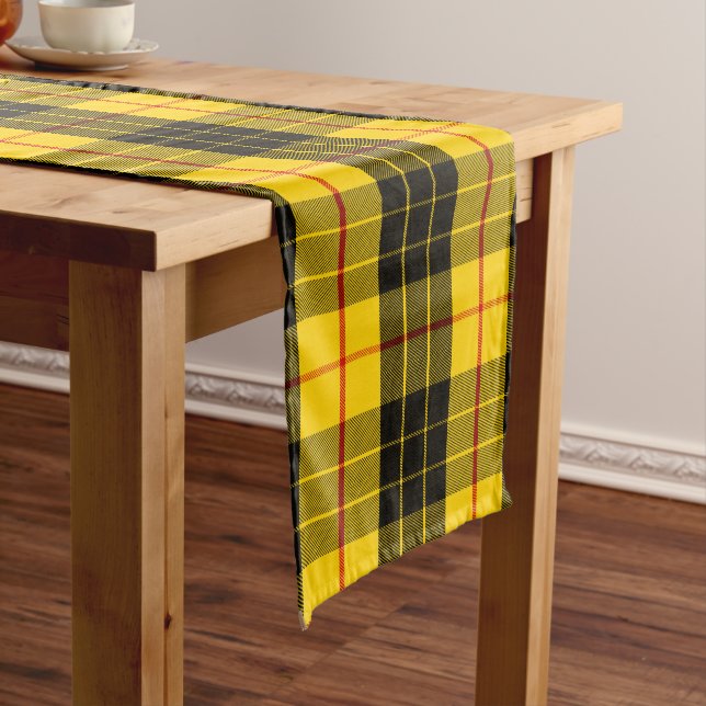 Chemin De Table Long Clan écossais MacLeod Tartan Plaid (In Situ)