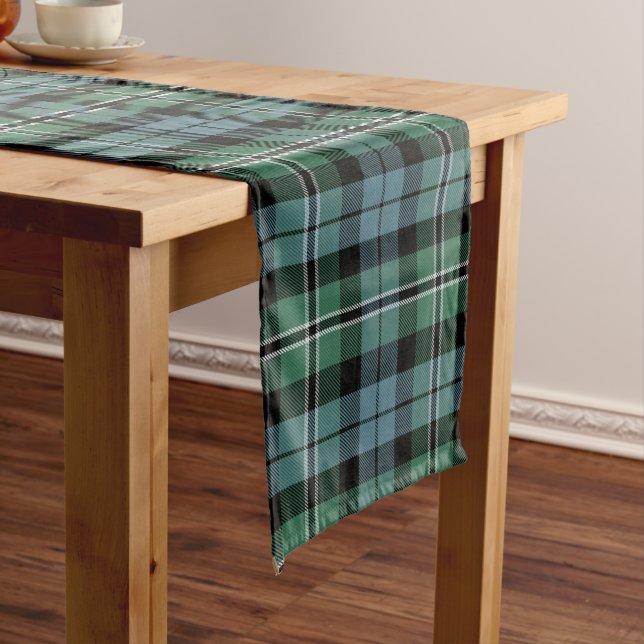 Chemin De Table Long Clan écossais Melville Tartan Plaid (In Situ)