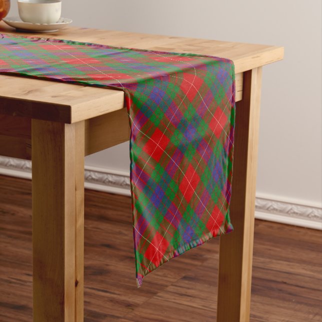 Chemin De Table Long Clan Fraser Tartan Table Runner (In Situ)