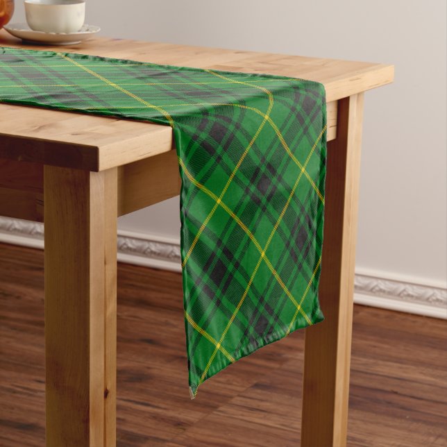 Chemin De Table Long Clan MacArthur Tartan (In Situ)