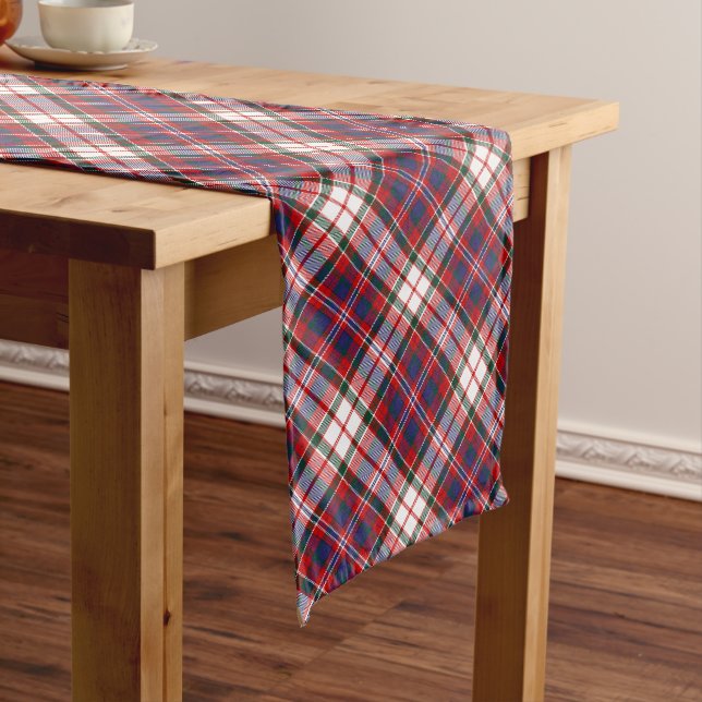 Chemin De Table Long Clan MacFarlane robe Tartan (In Situ)