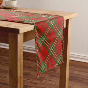 Chemin De Table Long Clan Scott Red Tartan Table Runner