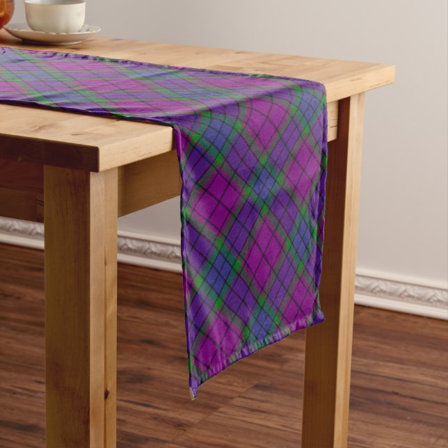 Chemin De Table Long Clan Wardlaw Tartan (In Situ)