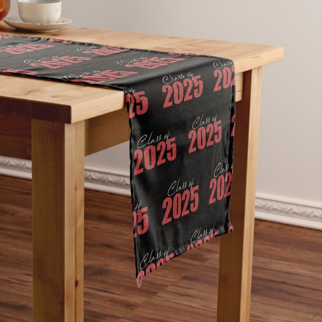 Chemin De Table Long Classe Parties scintillant rouge de 2025 (In Situ)