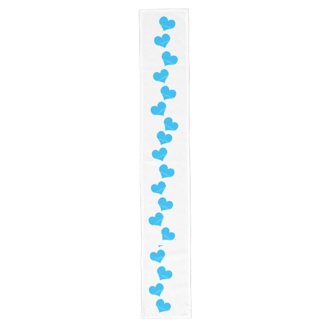 Chemin De Table Long Coureur de table Blue Hearts (Devant)