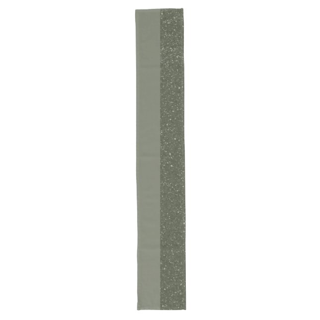 Chemin De Table Long Coureur de table d'accents vert mousse personnalis (Devant)