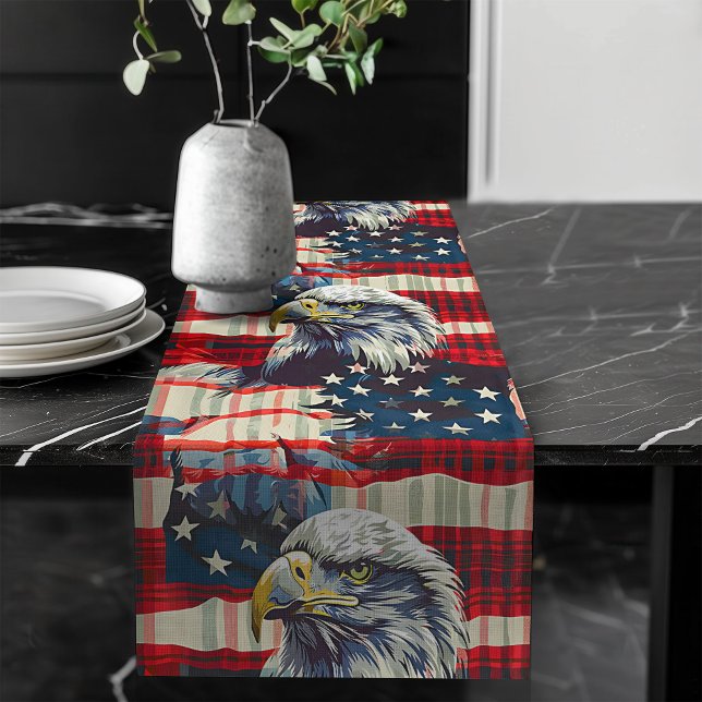 Chemin De Table Long Coureur de table de la liberté Aigle Gloire pour l (Freedom Table Runner Eagle Glory for July 4th)