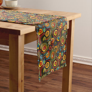 Chemin De Table Long Coureur de table Kaléidoscope Cercles