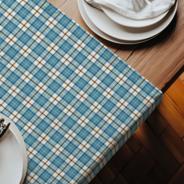 Chemin De Table Long Coureur de table Tartan chaud Parfait pour les rep (Warm Tartan Table Runner Perfect for Family Meals)