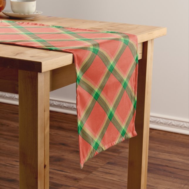 Chemin De Table Long Coureur de table Tartan Watermelon (In Situ)