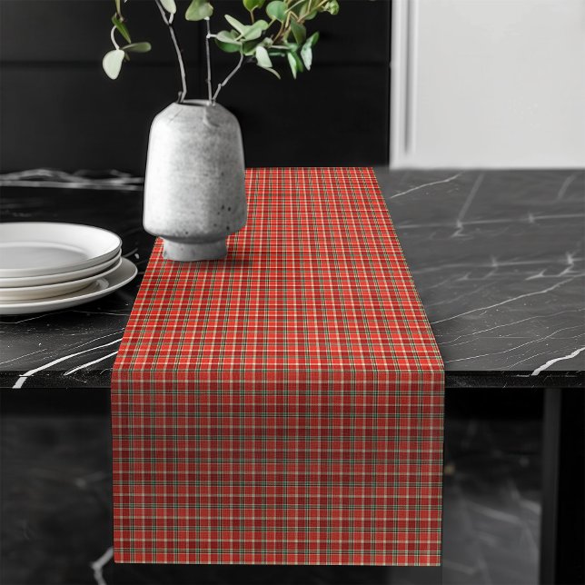 Chemin De Table Long Coureur de table traditionnelle Tartan Plaid pour  (Traditional Tartan Plaid Table Runner for Xmas)