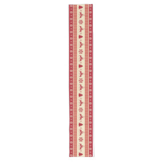 Chemin De Table Long Coureur rouge et blanc de Noël de table 16" x 108"
