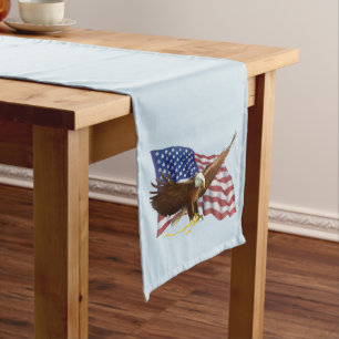 Chemin De Table Long Drapeau américain et aigle