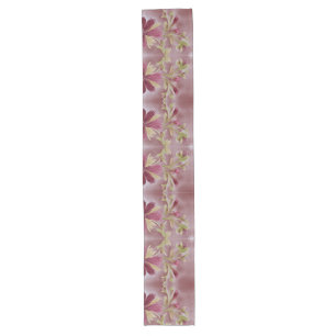 Chemin De Table Long Écharpe Dresser En Bourgogne Florale Avec Vert Oli