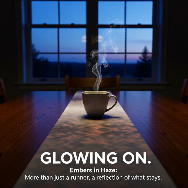 Chemin De Table Long Embers in Haze (Créateur téléchargé)