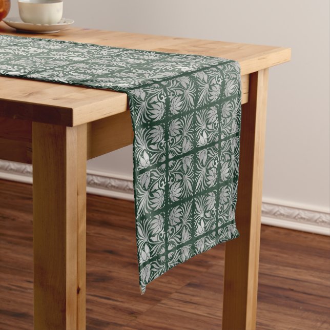 Chemin De Table Long Emerald Essence Table Art Table Runner (In Situ)
