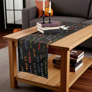 Chemin De Table Long Esprit moderne et effrayant d'Halloween