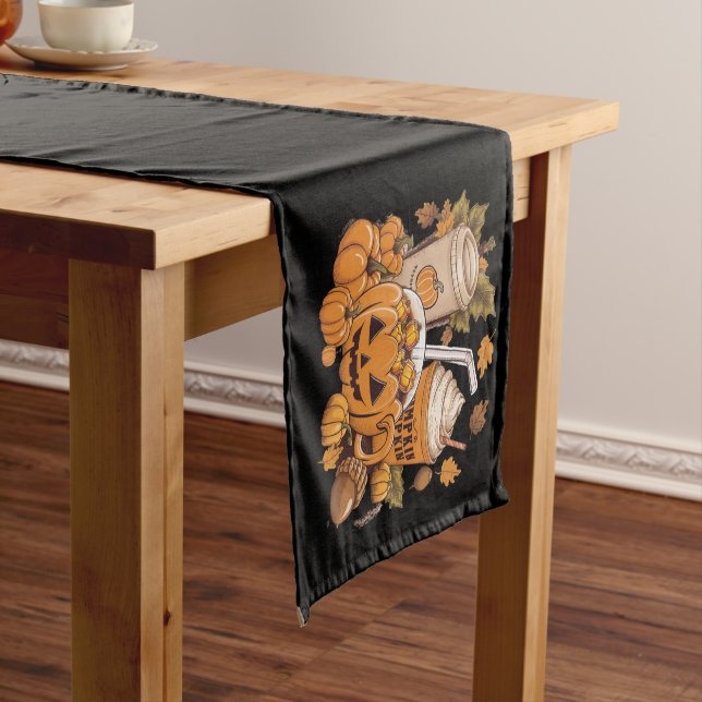 Chemin De Table Long Famille d'automne Halloween Thanksgiving Mignon Au (In Situ)