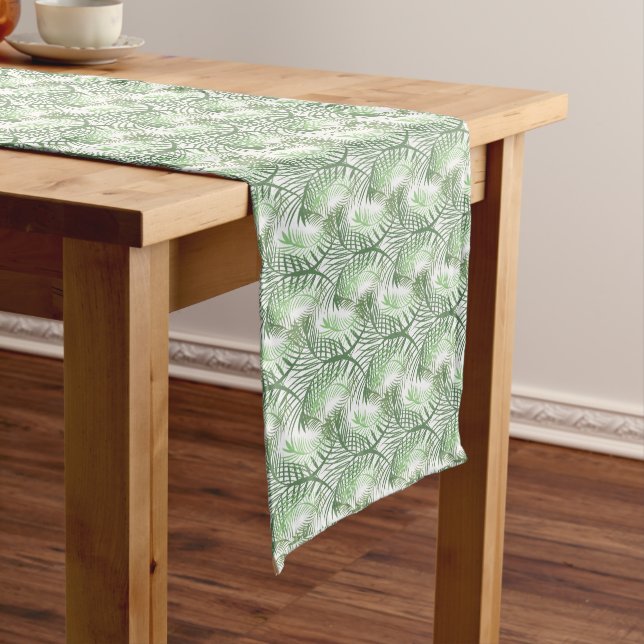 Chemin De Table Long Feuilles de palmier d'été Palmier Tropical (In Situ)