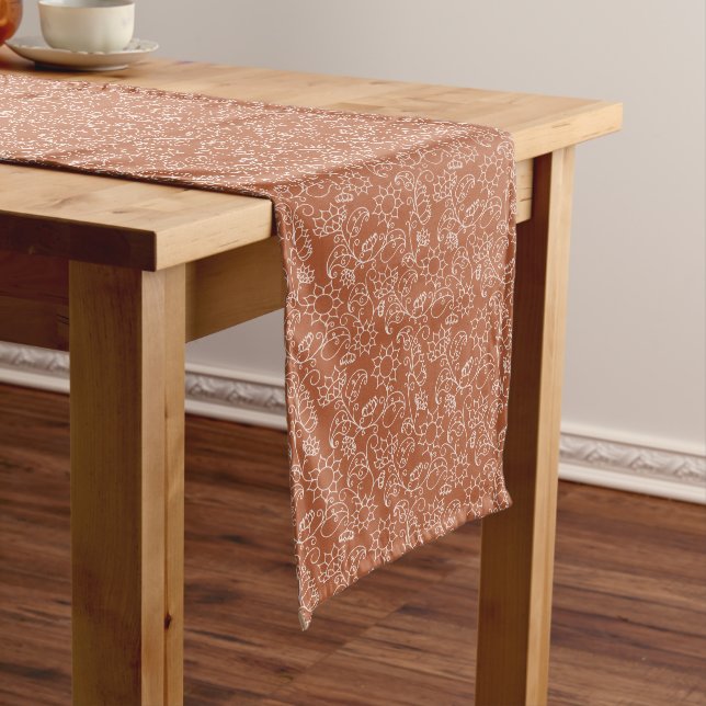 Chemin De Table Long Fleur Fantaisiste  (In Situ)