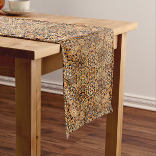 Chemin De Table Long Fractage des tons d'automne