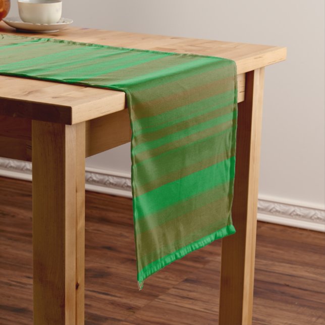 Chemin De Table Long Grandes Brown vertes (In Situ)