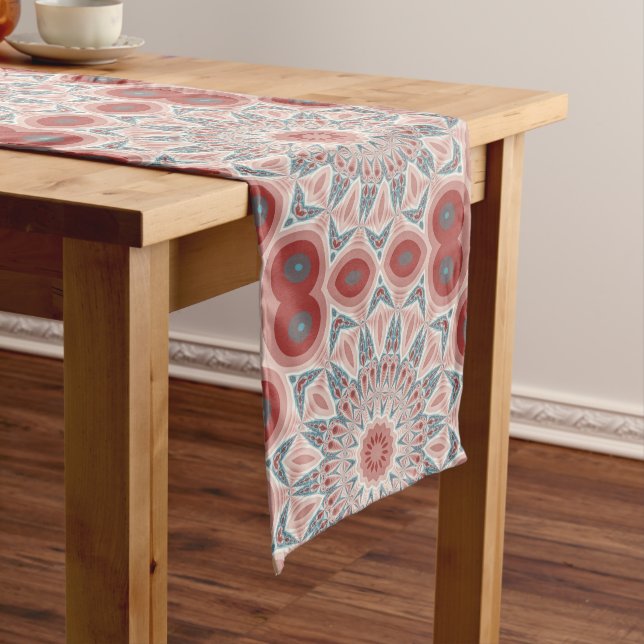 Chemin De Table Long Grattez moderne Kaleidoscope Mandala art fractal (In Situ)