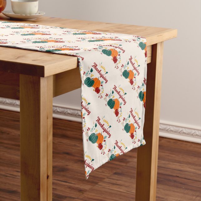 Chemin De Table Long Happy Thanksgiving (In Situ)